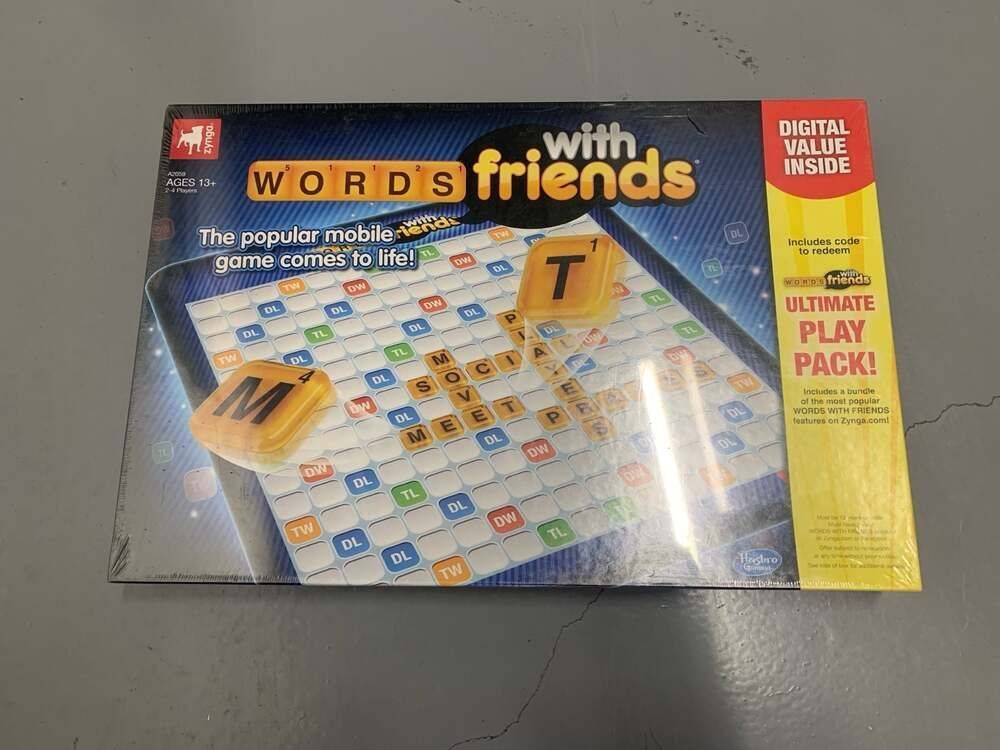Hasbro Gaming Words With Friends Board Game with Digital Value Inside